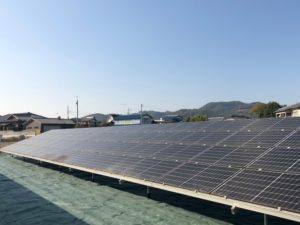 太田市丸山町太陽光発電所の全景写真