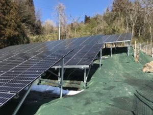 吾妻郡中之条町太陽光発電所１の全景写真